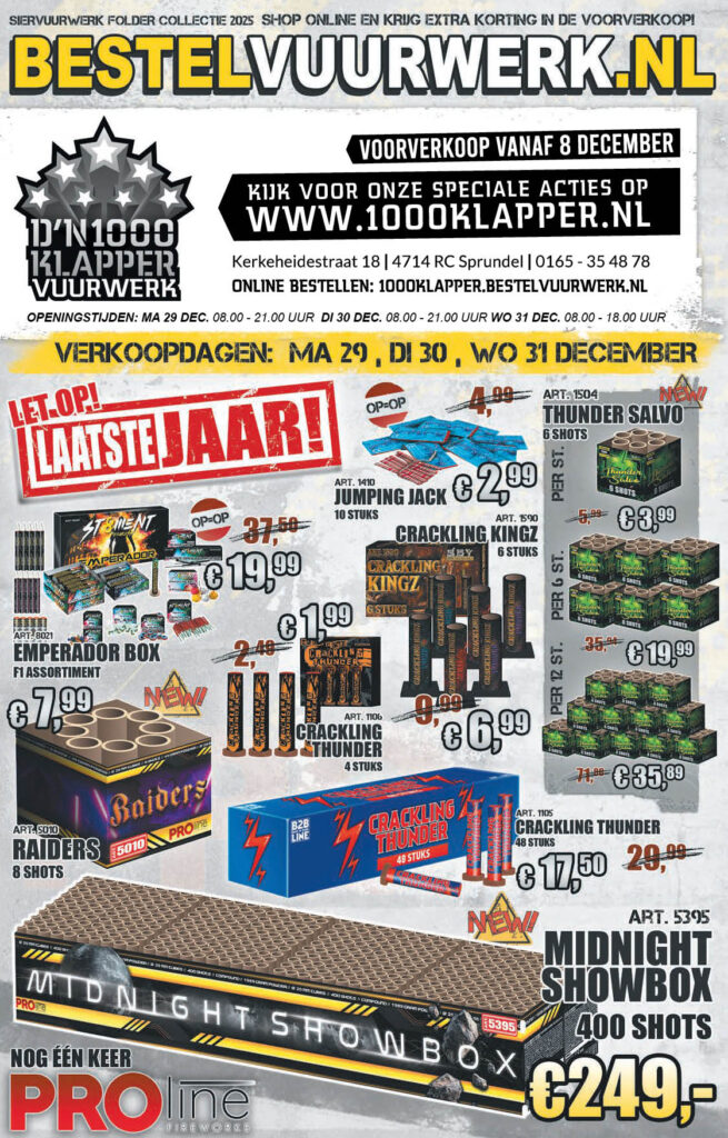 Brochure pro line vuurwerk